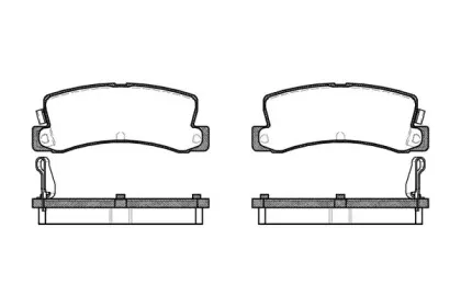 0214.04 REMSA Комплект тормозных колодок, дисковый тормоз