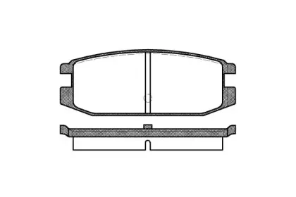 0217.00 REMSA Комплект тормозных колодок, дисковый тормоз