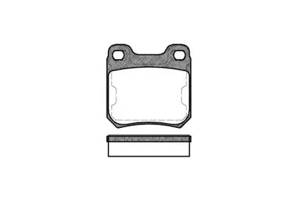 0239.50 REMSA Комплект тормозных колодок, дисковый тормоз