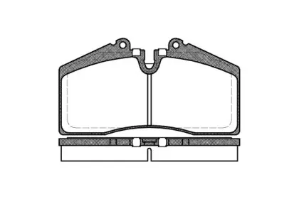 0288.00 REMSA Комплект тормозных колодок, дисковый тормоз