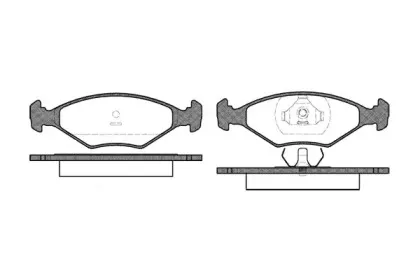 0301.00 REMSA Комплект тормозных колодок, дисковый тормоз