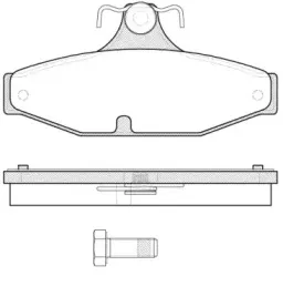 0335.10 REMSA Комплект тормозных колодок, дисковый тормоз
