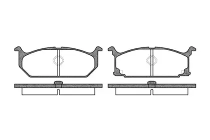0358.00 REMSA Комплект тормозных колодок, дисковый тормоз