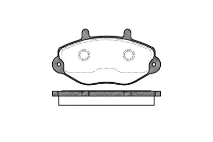 0392.00 REMSA Комплект тормозных колодок, дисковый тормоз