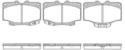 0430.04 REMSA Комплект тормозных колодок, дисковый тормоз