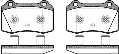0434.58 REMSA Комплект тормозных колодок, дисковый тормоз