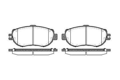 0456.00 REMSA Комплект тормозных колодок, дисковый тормоз