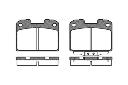 0476.00 REMSA Комплект тормозных колодок, дисковый тормоз