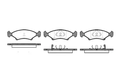 0502.02 REMSA Комплект тормозных колодок, дисковый тормоз