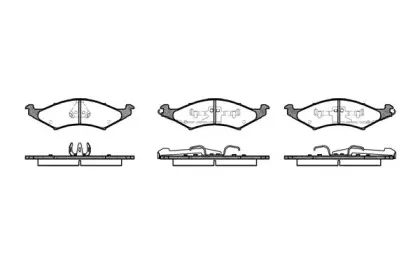 0527.00 REMSA Комплект тормозных колодок, дисковый тормоз