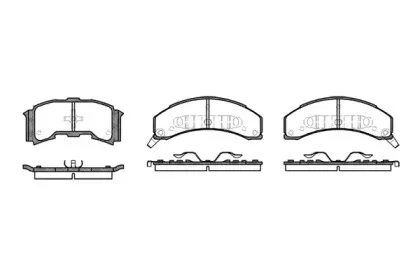 055900 REMSA Комплект тормозных колодок, дисковый тормоз