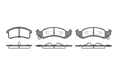 0569.00 REMSA Комплект тормозных колодок, дисковый тормоз