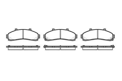 0571.02 REMSA Комплект тормозных колодок, дисковый тормоз