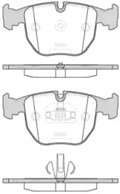 0596.20 REMSA Комплект тормозных колодок, дисковый тормоз