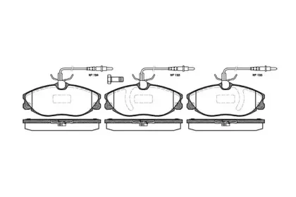 0604.14 REMSA Комплект тормозных колодок, дисковый тормоз