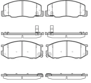 0636.04 REMSA Комплект тормозных колодок, дисковый тормоз