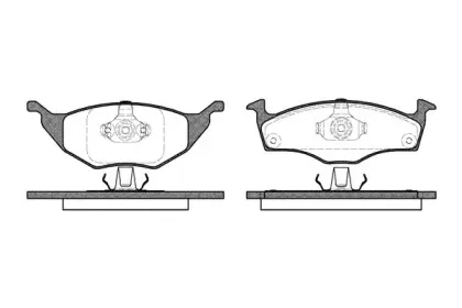 0718.20 REMSA Комплект тормозных колодок, дисковый тормоз