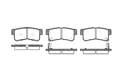 0746.22 REMSA Комплект тормозных колодок, дисковый тормоз