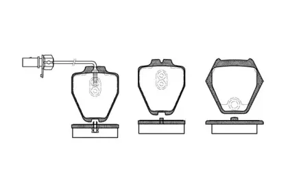 0752.02 REMSA Комплект тормозных колодок, дисковый тормоз