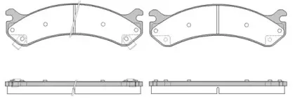 0756.02 REMSA Комплект тормозных колодок, дисковый тормоз