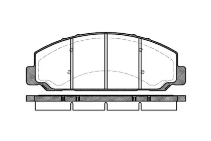 0764.00 REMSA Комплект тормозных колодок, дисковый тормоз