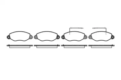 0772.22 REMSA Комплект тормозных колодок, дисковый тормоз