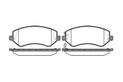 0807.02 REMSA Комплект тормозных колодок, дисковый тормоз