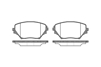 0813.00 REMSA Комплект тормозных колодок, дисковый тормоз