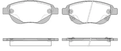 0841.02 REMSA Комплект тормозных колодок, дисковый тормоз