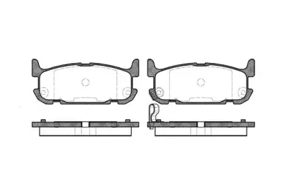 0853.12 REMSA Комплект тормозных колодок, дисковый тормоз