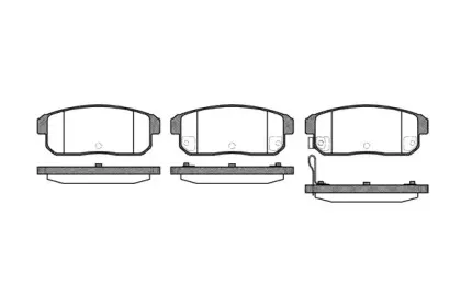 0883.11 REMSA Комплект тормозных колодок, дисковый тормоз
