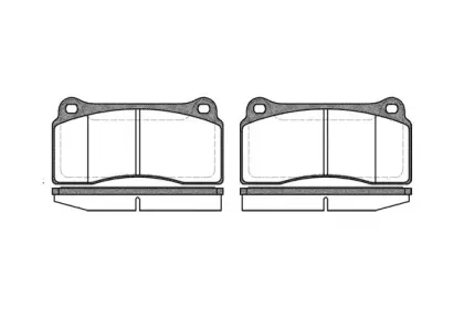 0983.00 REMSA Комплект тормозных колодок, дисковый тормоз
