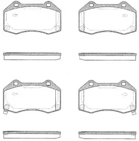 1113.02 REMSA Комплект тормозных колодок, дисковый тормоз