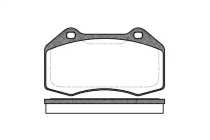 1113.00 REMSA Комплект тормозных колодок, дисковый тормоз