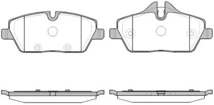 1131.30 REMSA Комплект тормозных колодок, дисковый тормоз
