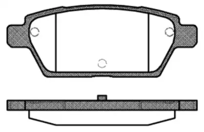 1195.10 REMSA Комплект тормозных колодок, дисковый тормоз