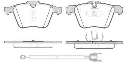 1217.02 REMSA Комплект тормозных колодок, дисковый тормоз