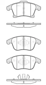 1249.20 REMSA Комплект тормозных колодок, дисковый тормоз