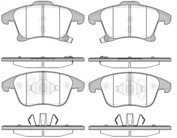 1249.22 REMSA Комплект тормозных колодок, дисковый тормоз