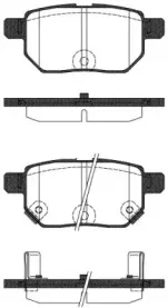 1286.22 REMSA Комплект тормозных колодок, дисковый тормоз