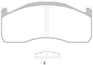 JCA 1328.00 REMSA Комплект тормозных колодок, дисковый тормоз