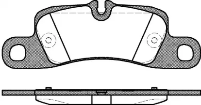 1379.00 REMSA Комплект тормозных колодок, дисковый тормоз