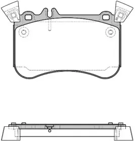 1465.10 REMSA Комплект тормозных колодок, дисковый тормоз