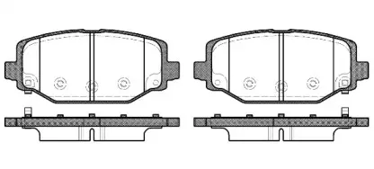 1483.04 REMSA Комплект тормозных колодок, дисковый тормоз