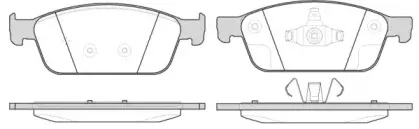 1510.10 REMSA Комплект тормозных колодок, дисковый тормоз
