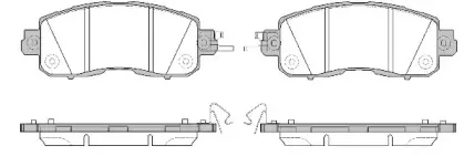 1517.04 REMSA Комплект тормозных колодок, дисковый тормоз