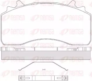JCA 1526.00 REMSA Комплект тормозных колодок, дисковый тормоз