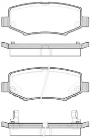 152802 REMSA Комплект тормозных колодок, дисковый тормоз