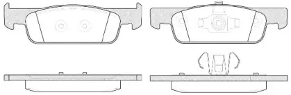 1540.00 REMSA Комплект тормозных колодок, дисковый тормоз