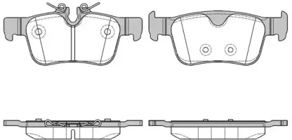 1551.10 REMSA Комплект тормозных колодок, дисковый тормоз